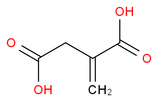 2-methylidenebutanedioic acid_分子结构_CAS_97-65-4