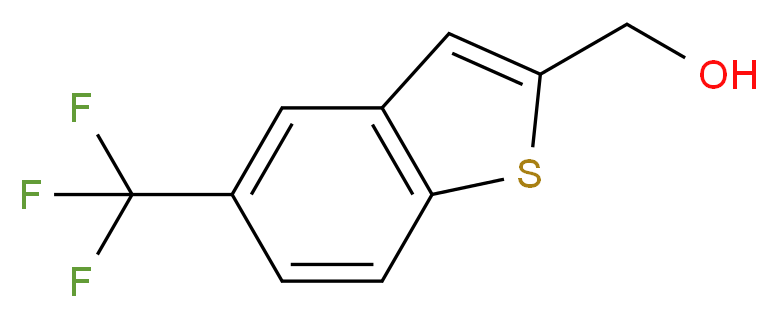 [5-(Trifluoromethyl)-1-benzothiophen-2-yl]methanol_分子结构_CAS_)