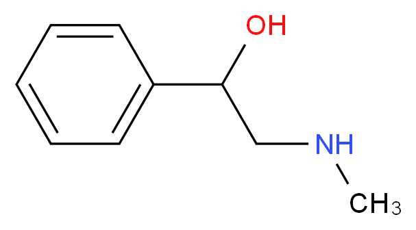 2-(methylamino)-1-phenylethan-1-ol_分子结构_CAS_6589-55-5