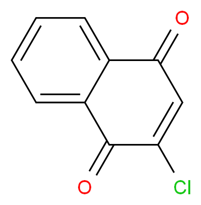 2-Chloronaphthalene-1,4-dione_分子结构_CAS_1010-60-2)