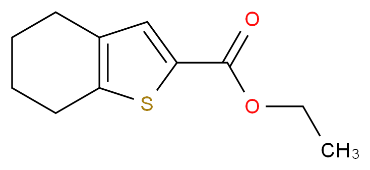 Ethyl 4,5,6,7-tetrahydro-1-benzothiophene-2-carboxylate_分子结构_CAS_)