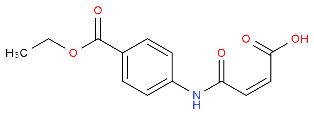 (2Z)-3-{[4-(ethoxycarbonyl)phenyl]carbamoyl}prop-2-enoic acid_分子结构_CAS_200126-82-5