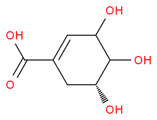 Shikimic acid_分子结构_CAS_138-59-0)