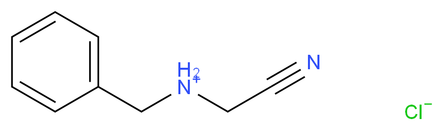 benzyl(cyanomethyl)azanium chloride_分子结构_CAS_63086-36-2