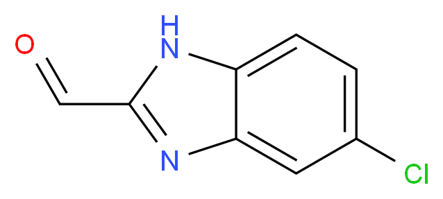1H-BENZIMIDAZOLE-2-CARBOXALDEHYDE, 5-CHLORO-_分子结构_CAS_39811-11-5)