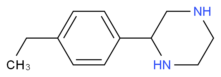 2-(4-Ethylphenyl)piperazine_分子结构_CAS_910444-30-3)