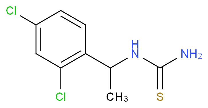 [1-(2,4-dichlorophenyl)ethyl]thiourea_分子结构_CAS_)