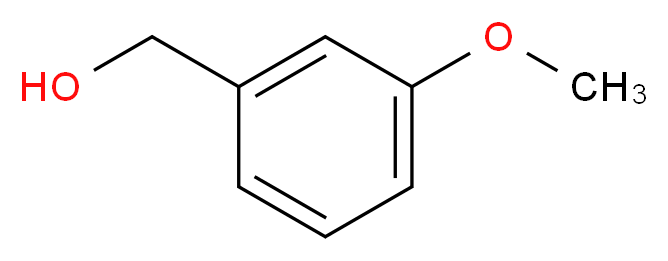 (3-methoxyphenyl)methanol_分子结构_CAS_6971-51-3