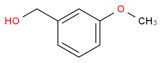 m-METHOXYBENZYL ALCOHOL_分子结构_CAS_6971-51-3)