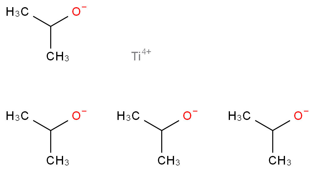 titanium(4+) ion tetrakis(propan-2-olate)_分子结构_CAS_546-68-9