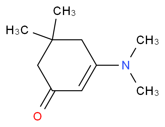 3-(二甲氨基)-5,5-二甲基-2-环己烯-1-酮_分子结构_CAS_31039-88-0)