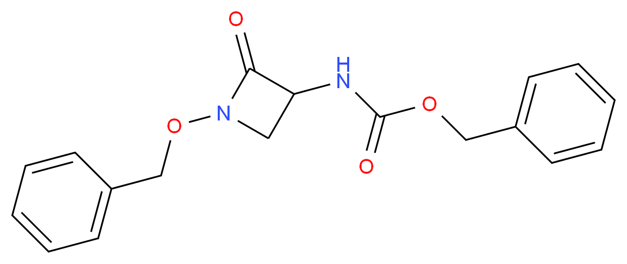 benzyl N-[1-(benzyloxy)-2-oxoazetidin-3-yl]carbamate_分子结构_CAS_1246814-58-3