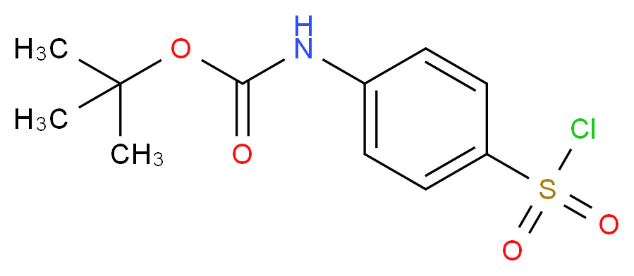 tert-Butyl (4-(chlorosulfonyl)phenyl)carbamate_分子结构_CAS_269747-25-3)