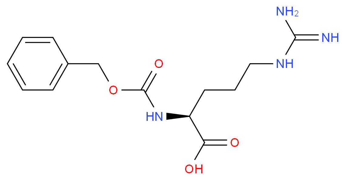 N(α)-苄氧基羰基-L-精氨酸_分子结构_CAS_1234-35-1)