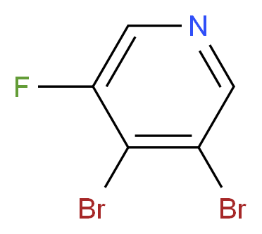 3,4-Dibromo-5-fluoropyridine_分子结构_CAS_1260843-59-1)