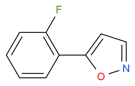 5-(2-Fluorophenyl)isoxazole_分子结构_CAS_)