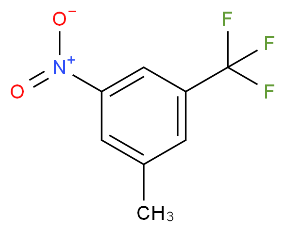 1-methyl-3-nitro-5-(trifluoromethyl)benzene_分子结构_CAS_96783-80-1