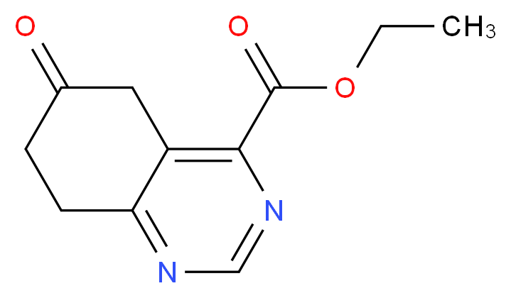 ethyl 6-oxo-5,6,7,8-tetrahydroquinazoline-4-carboxylate_分子结构_CAS_1196156-43-0