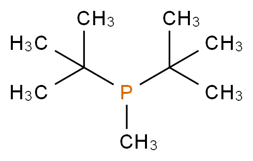 di-tert-butyl(methyl)phosphane_分子结构_CAS_6002-40-0