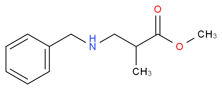 methyl 3-(benzylamino)-2-methylpropanoate_分子结构_CAS_)