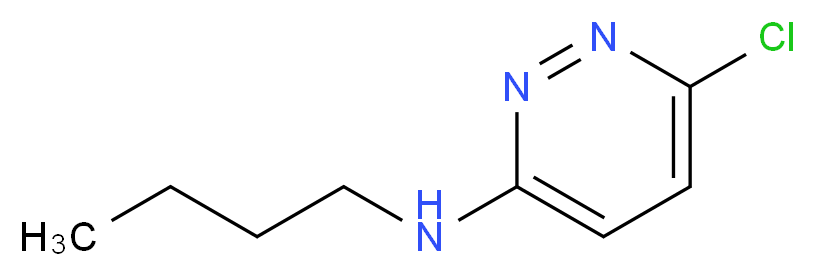 N-butyl-6-chloropyridazin-3-amine_分子结构_CAS_1009-84-3