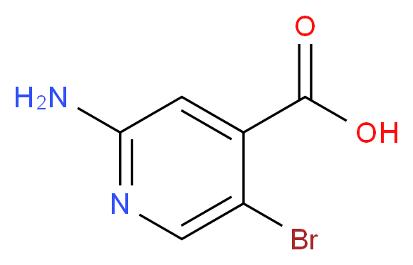 2-AMINO-5-BROMOISONICOTINIC ACID_分子结构_CAS_1000339-23-0)