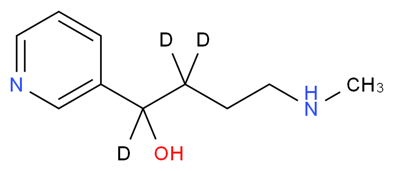 4-(Methylamino)-1-(3-pyridyl)-1-butanol-d3_分子结构_CAS_1189642-32-7)