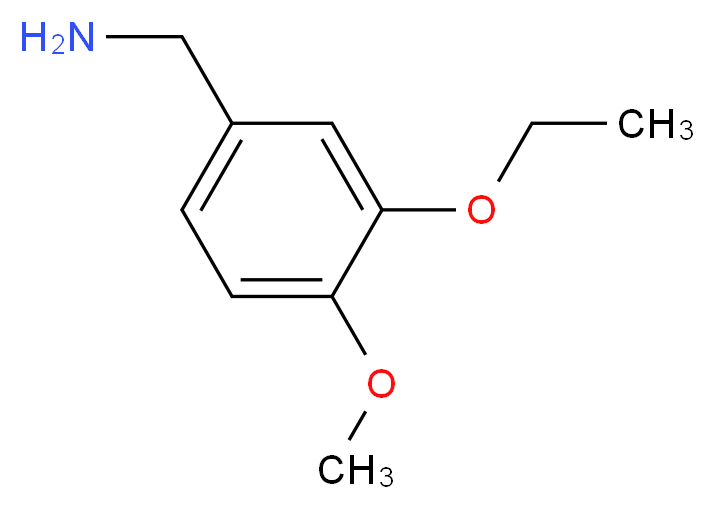 (3-ethoxy-4-methoxyphenyl)methanamine_分子结构_CAS_)