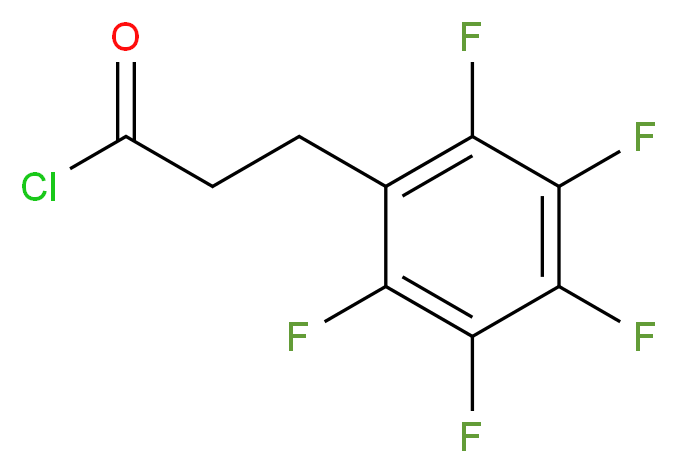 3-(pentafluorophenyl)propanoyl chloride_分子结构_CAS_2063-40-3