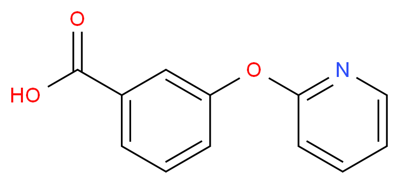 3-(pyridin-2-yloxy)benzoic acid_分子结构_CAS_51362-30-2