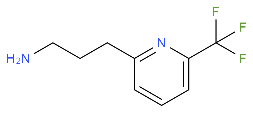 3-[6-(trifluoromethyl)pyridin-2-yl]propan-1-amine_分子结构_CAS_1060811-12-2