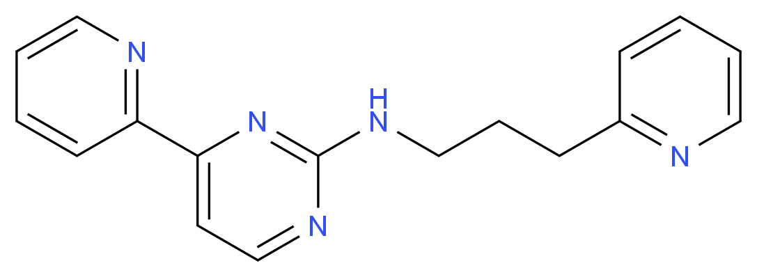 4-(2-pyridinyl)-N-[3-(2-pyridinyl)propyl]-2-pyrimidinamine_分子结构_CAS_)