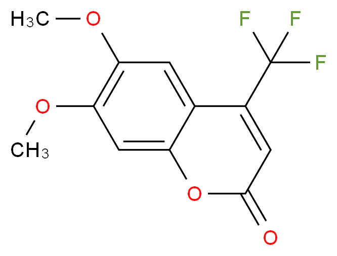 6,7-Dimethoxy-4-(trifluoromethyl)coumarin_分子结构_CAS_151625-32-0)