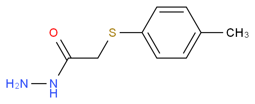 2-[(4-methylphenyl)sulfanyl]acetohydrazide_分子结构_CAS_14776-65-9