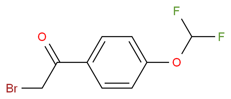 4-(Difluoromethoxy)phenacyl bromide 98%_分子结构_CAS_141134-24-9)