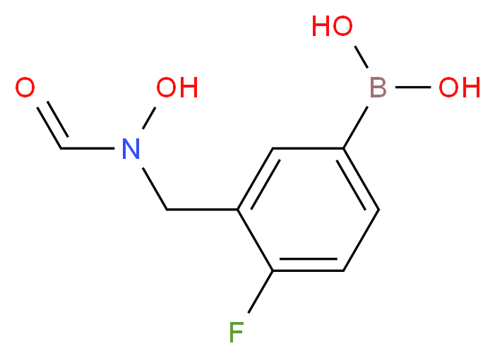 4-氟-3-(甲氧基氨甲酰基)苯硼酸_分子结构_CAS_913835-47-9)