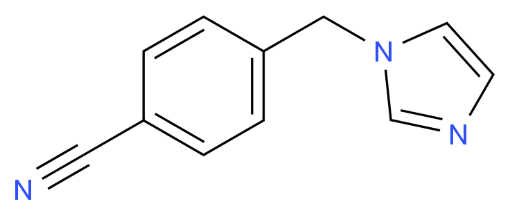 4-(1H-Imidazol-1-ylmethyl)benzonitrile 97%_分子结构_CAS_112809-54-8)