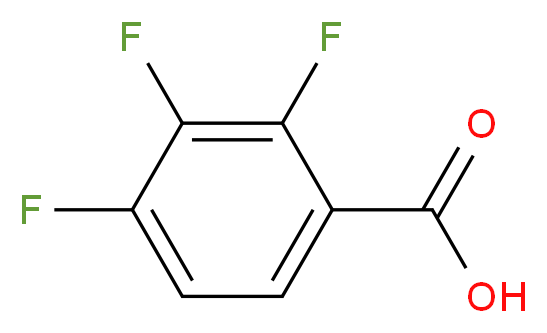 2,3,4-trifluorobenzoic acid_分子结构_CAS_61079-72-9