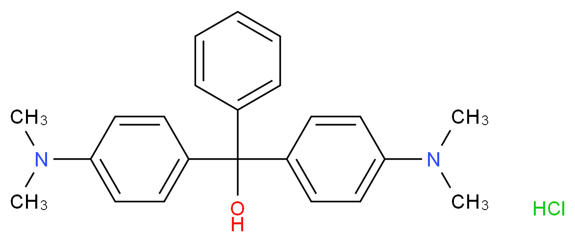 bis[4-(dimethylamino)phenyl](phenyl)methanol hydrochloride_分子结构_CAS_123333-61-9