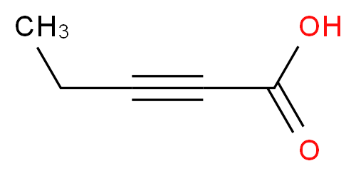 pent-2-ynoic acid_分子结构_CAS_5963-77-9