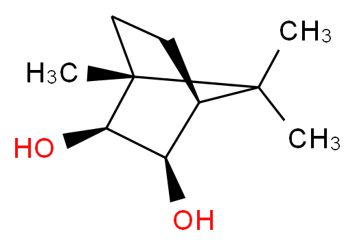 (1R,2S,3R,4S)-1,7,7-trimethylbicyclo[2.2.1]heptane-2,3-diol_分子结构_CAS_56614-57-4