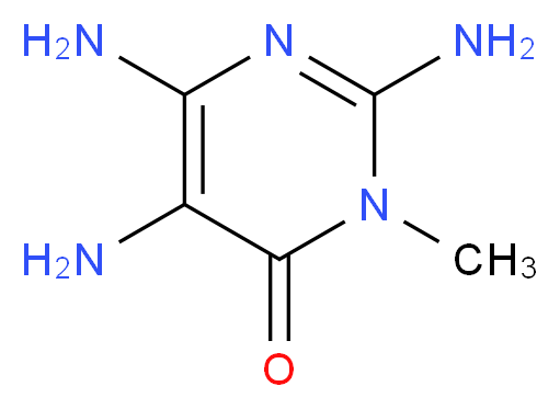 2,5,6-triamino-3-methyl-3,4-dihydropyrimidin-4-one_分子结构_CAS_45864-29-7