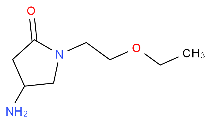 4-Amino-1-(2-ethoxyethyl)-2-pyrrolidinone_分子结构_CAS_)