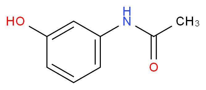 m-ACETAMINOPHENOL_分子结构_CAS_621-42-1)