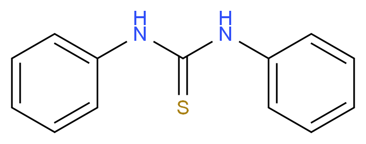 N,N′-二苯基硫脲_分子结构_CAS_102-08-9)