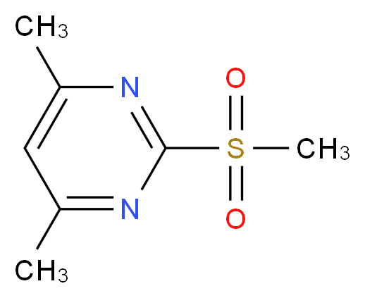 2-methanesulfonyl-4,6-dimethylpyrimidine_分子结构_CAS_35144-22-0