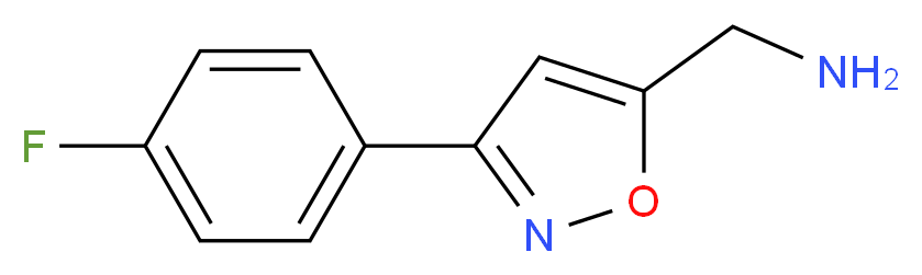 1-[3-(4-fluorophenyl)-5-isoxazolyl]methanamine_分子结构_CAS_933747-63-8)