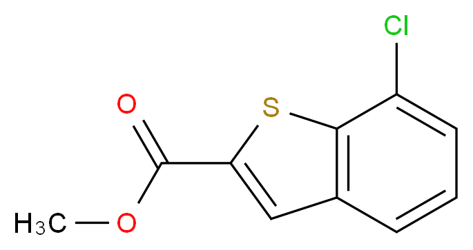 Methyl 7-chloro-1-benzothiophene-2-carboxylate_分子结构_CAS_550998-56-6)