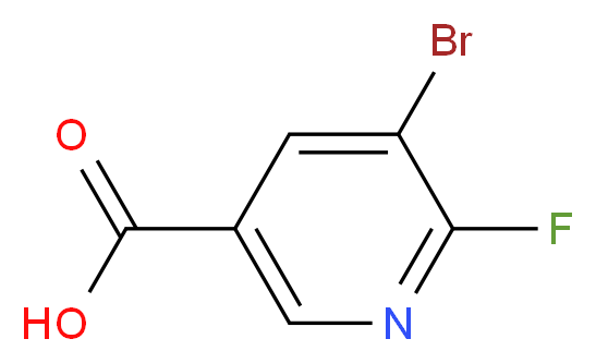 5-bromo-6-fluoropyridine-3-carboxylic acid_分子结构_CAS_29241-63-2