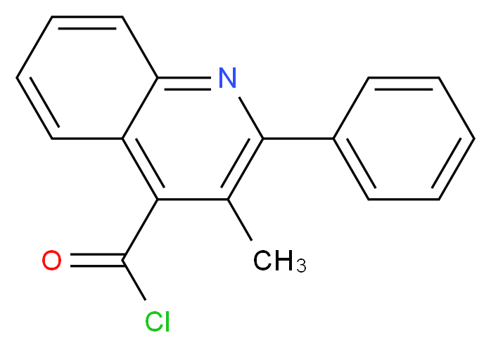 3-Methyl-2-phenylquinoline-4-carbonyl chloride_分子结构_CAS_)